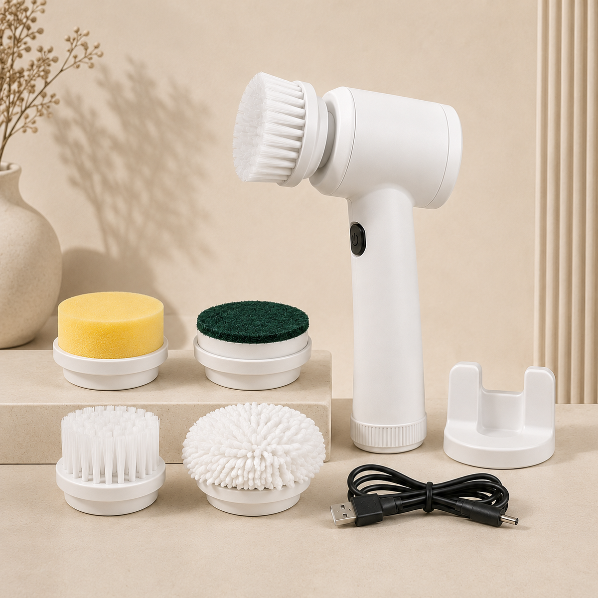 4-in-1 Cordless Electric Cleaning Brush
